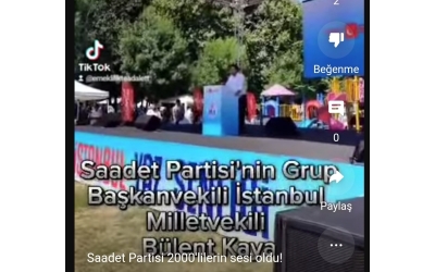 Saadet partisi piknik etkinliğinde EAD siyasilerle temas kurdu